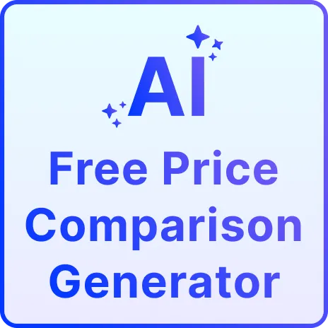 Free AI Price Comparison Generator, Free Price Comparison Maker Online Free AI Price Comparison Generator, Free Price Comparison Maker Online
