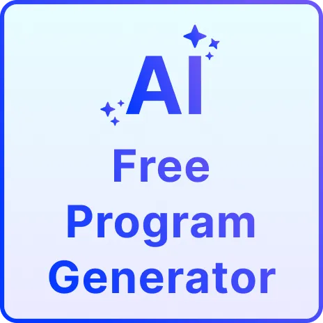 Free AI Program Generator, Free Program Maker Online