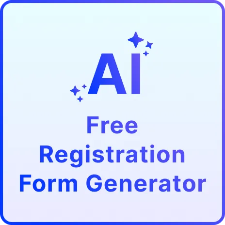 Free Registration Form Builder, Editable Registration Form Generator