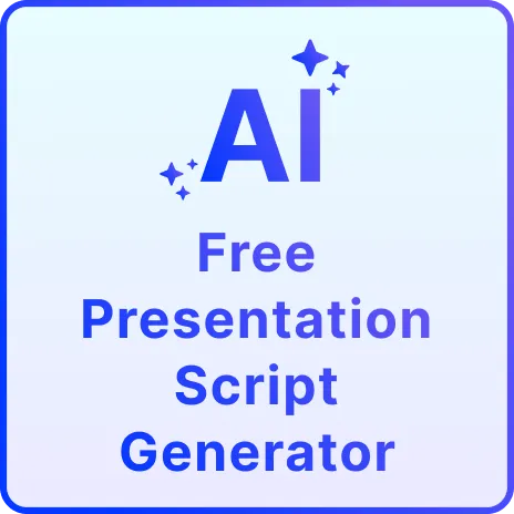 Free AI Presentation Script Generator, Free Presentation Script Maker Online
