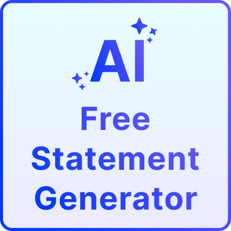 Free AI Statement Generator, Free AI Statement Maker Online