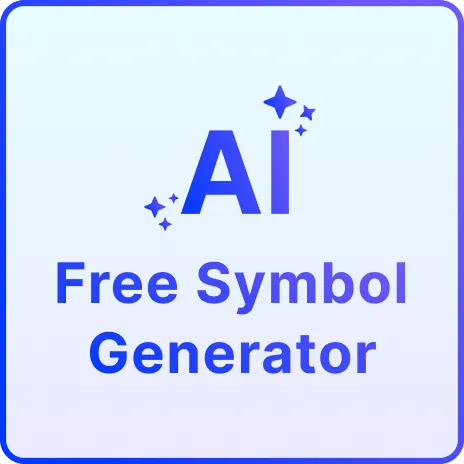 Free AI Symbol Generator, Free Symbol Maker Online