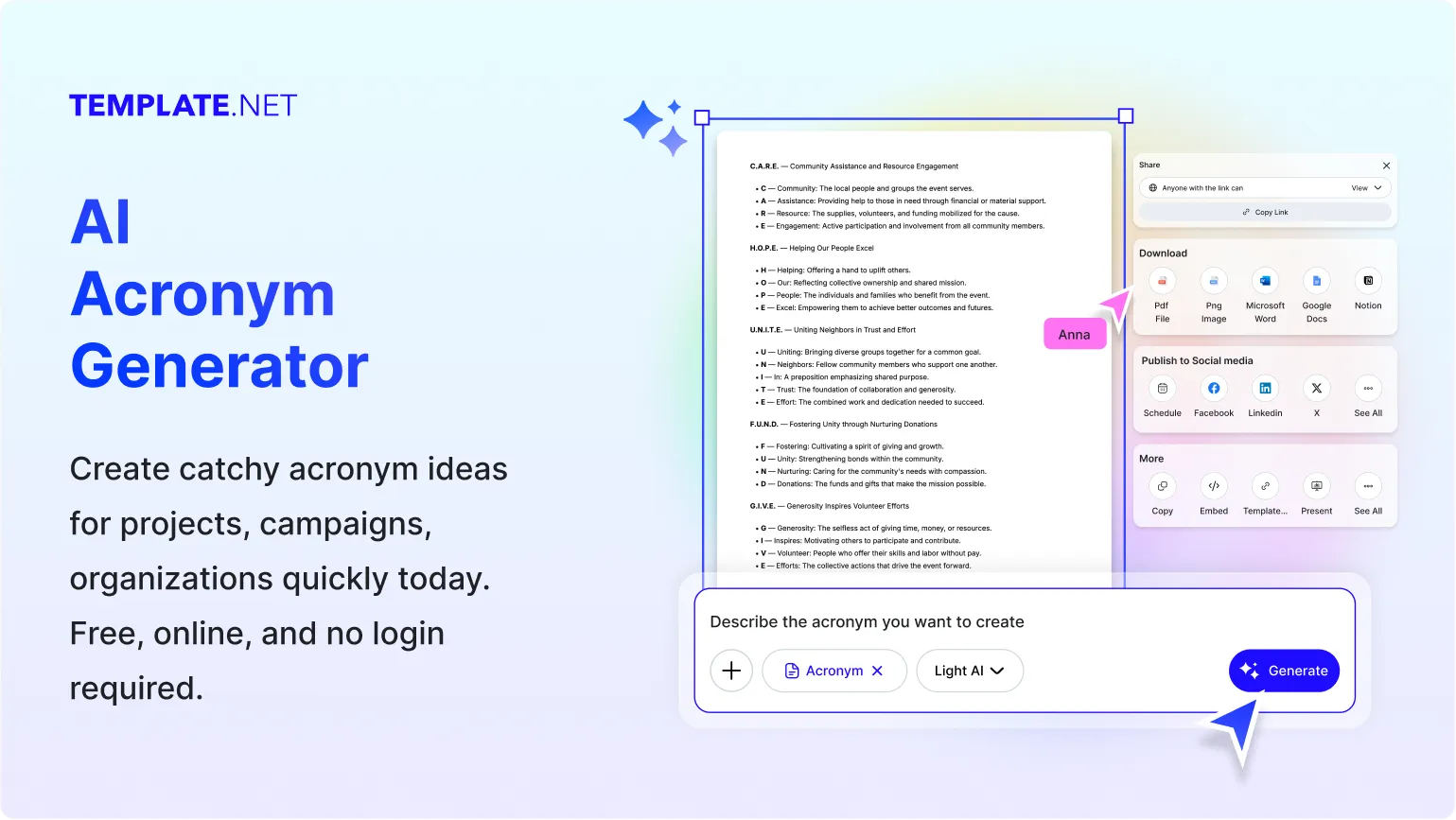 Free AI Acronym Generator, AI Acronym Maker Online [ No Signup ]