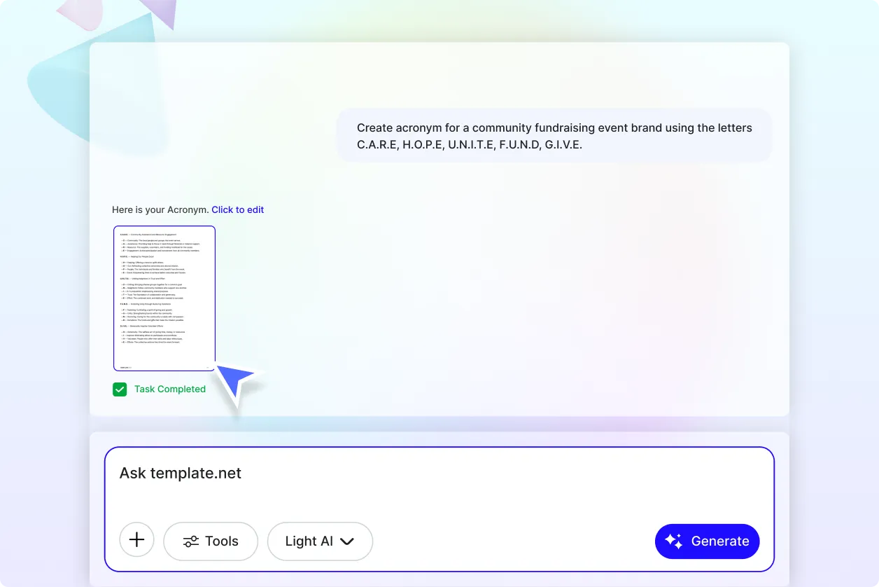 Free AI Acronym Generator, AI Acronym Maker Online [ No Signup ]