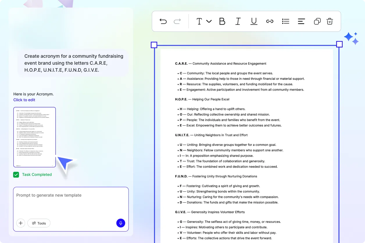 Free AI Acronym Generator, AI Acronym Maker Online [ No Signup ]