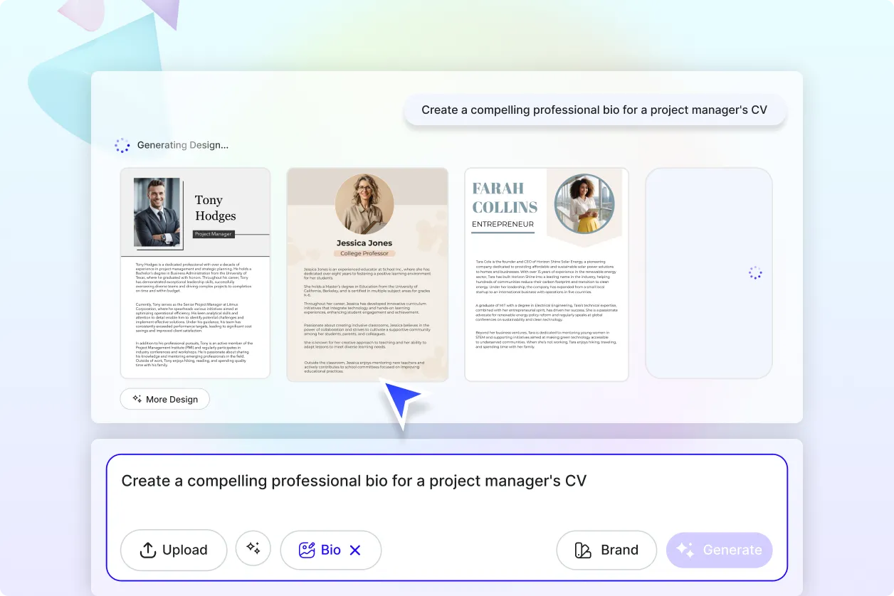 Free AI Bio Generator, Free AI Bio Maker Online