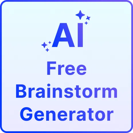 Free AI Brainstorm Generator, Free AI Idea Brainstorming Tool Online