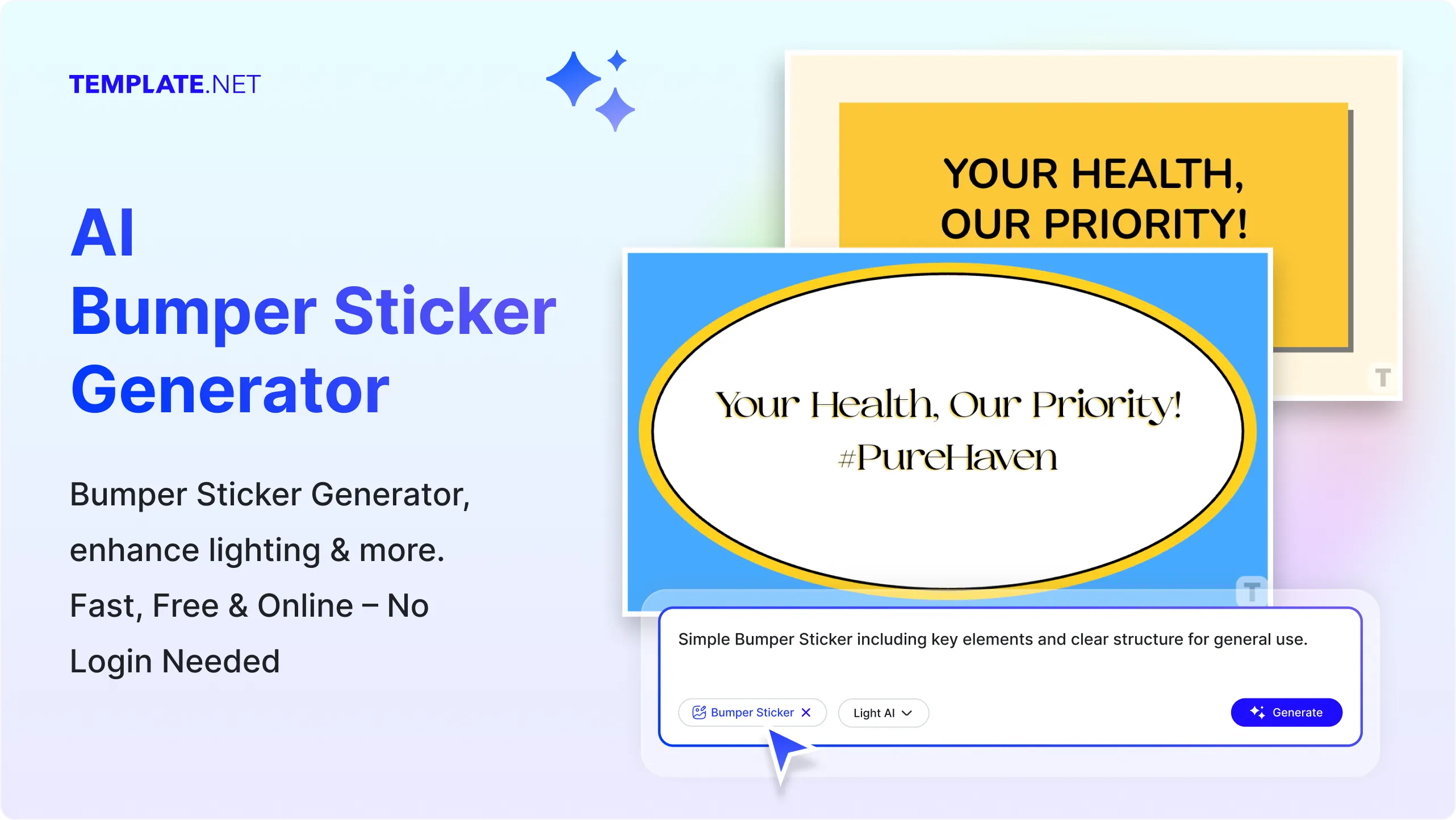 Automatically Updated Sticker Free AI Bumper Sticker Generator, Create Sticker Images Online [ No ...