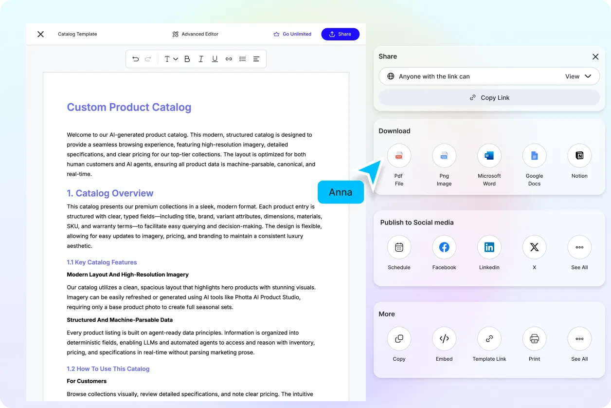  Free AI Catalog Generator Online, AI Product Catalog Maker [ No Signup ]