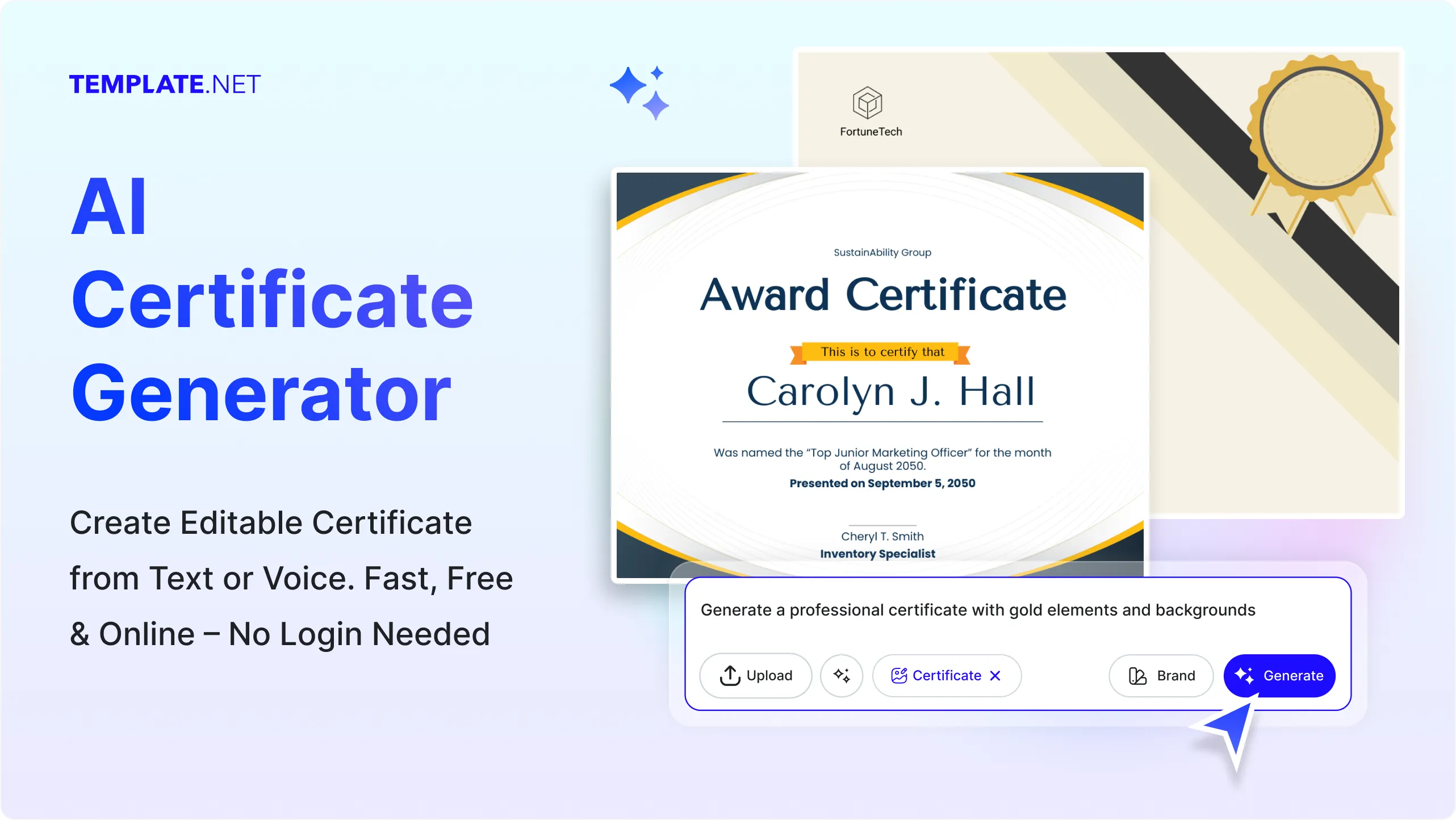 Free AI Certificate Generator, Free Certificate Maker Online