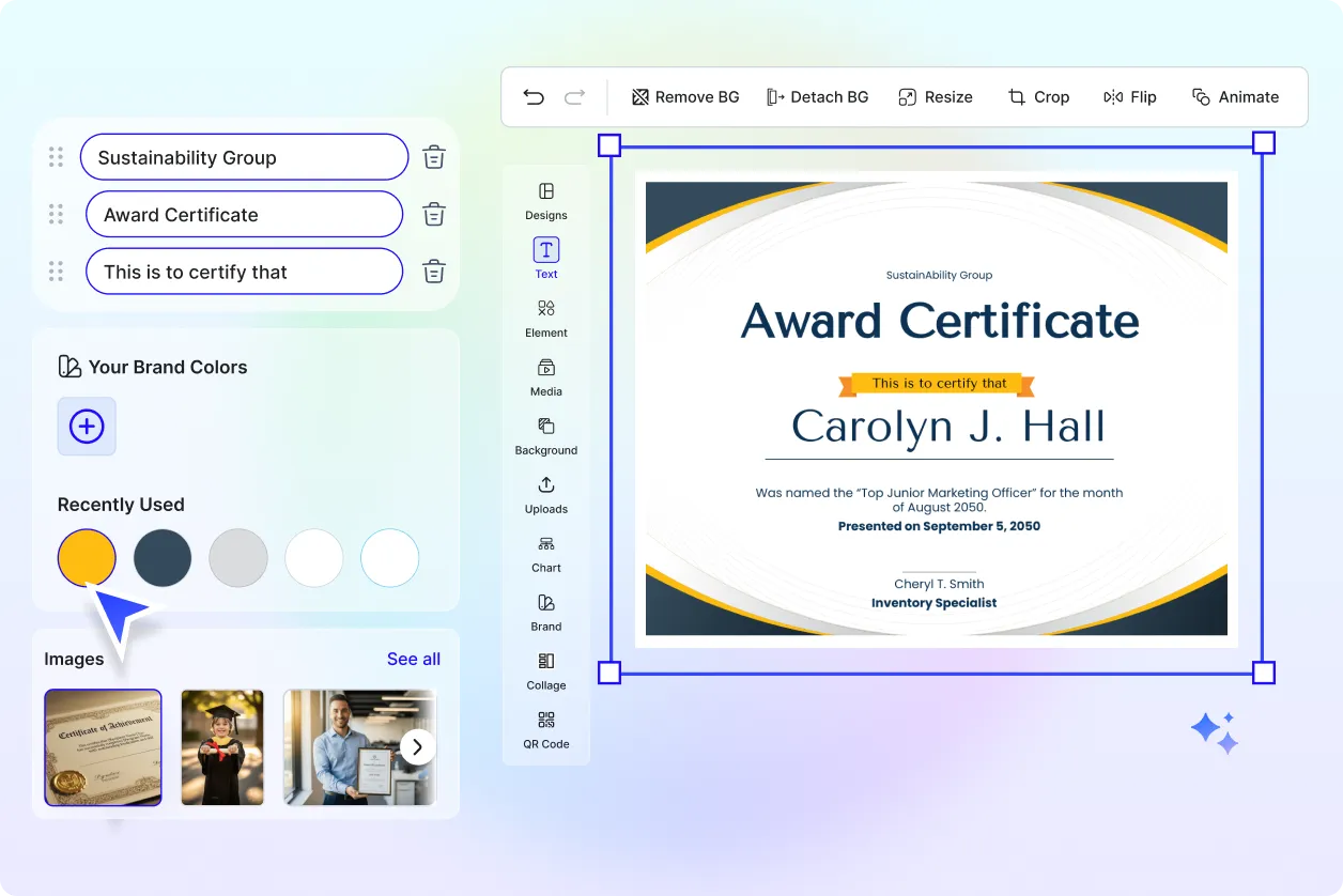 Free AI Certificate Generator, Free Certificate Maker Online