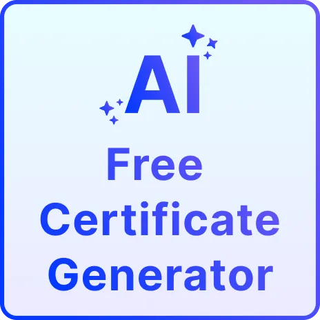 Free AI Certificate Generator, Free Certificate Maker Online Free AI Certificate Generator, Free Certificate Maker Online