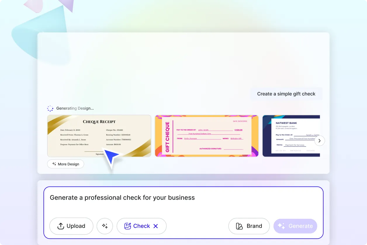 Free AI Check Generator, Free Check Maker Online
