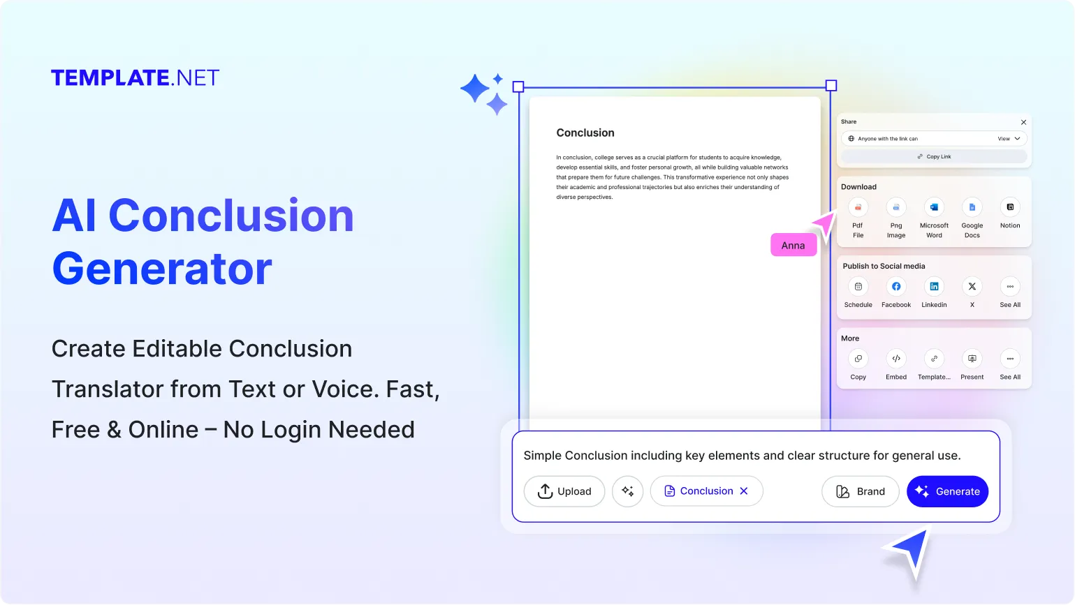 Free AI Conclusion Generator, Online Conclusion Maker Tool