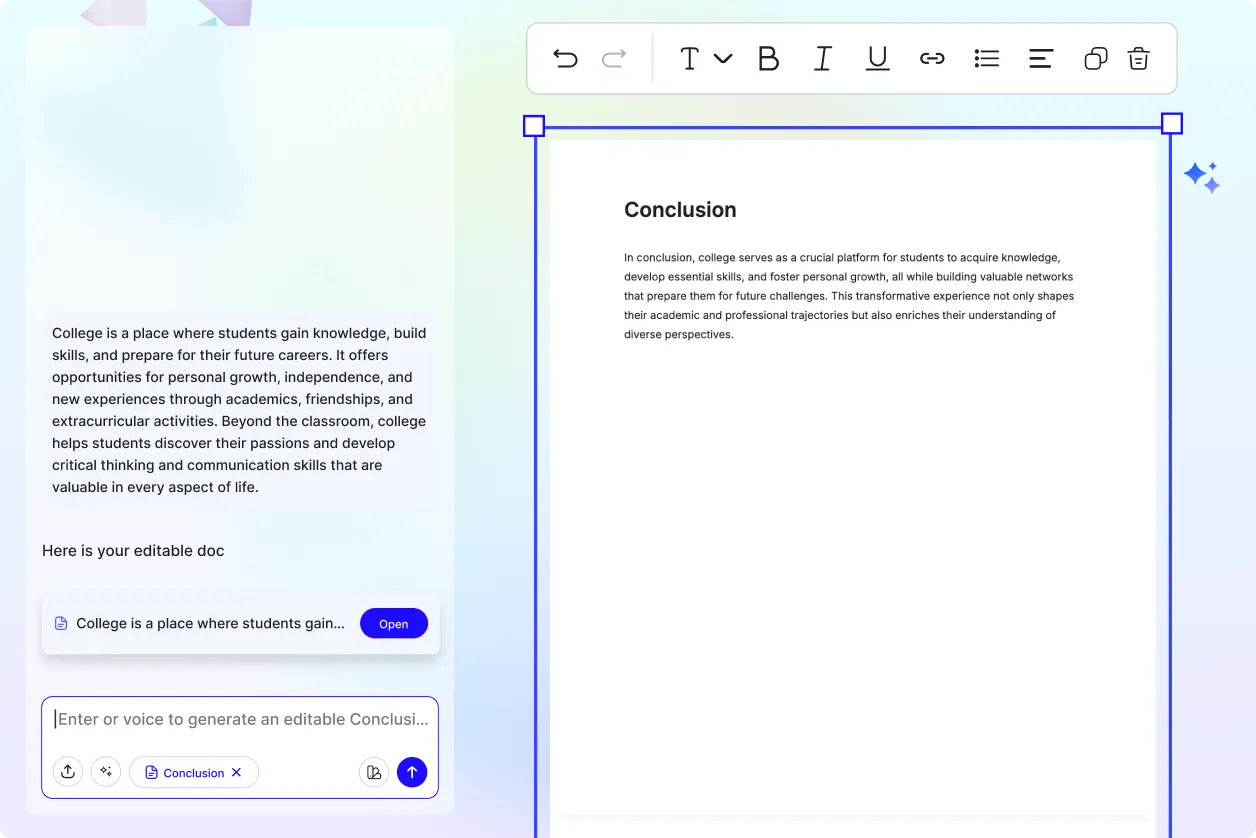 Free AI Conclusion Generator, Online Conclusion Maker Tool