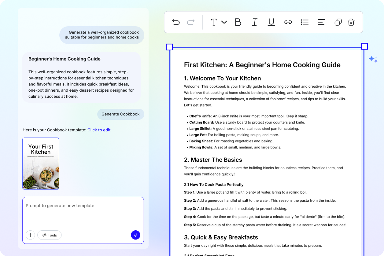 Free AI Cookbook Generator Online, AI Cookbook Maker [ No Signup ]