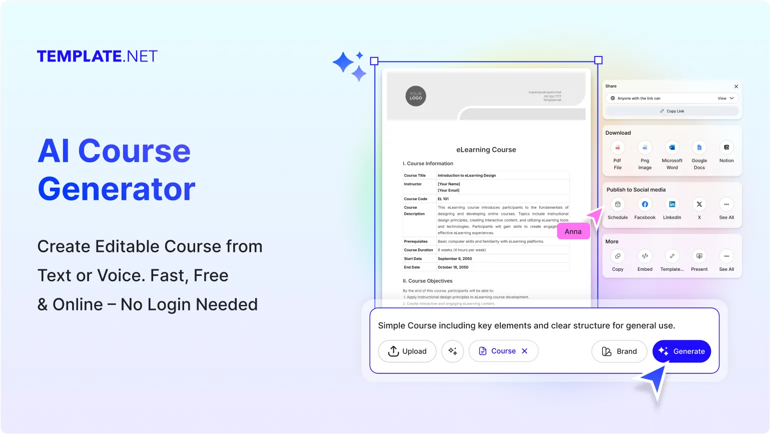 Free AI Course Generator, Free Course Maker Online