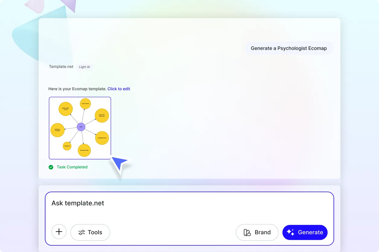 Free AI Ecomap Generator, AI Social Environment Mapping Diagram Maker Online [ No Signup ]