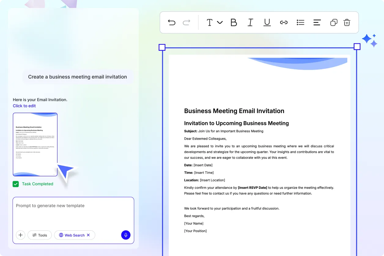 Free AI Email Invitation Generator, Invitation Emails Maker Online