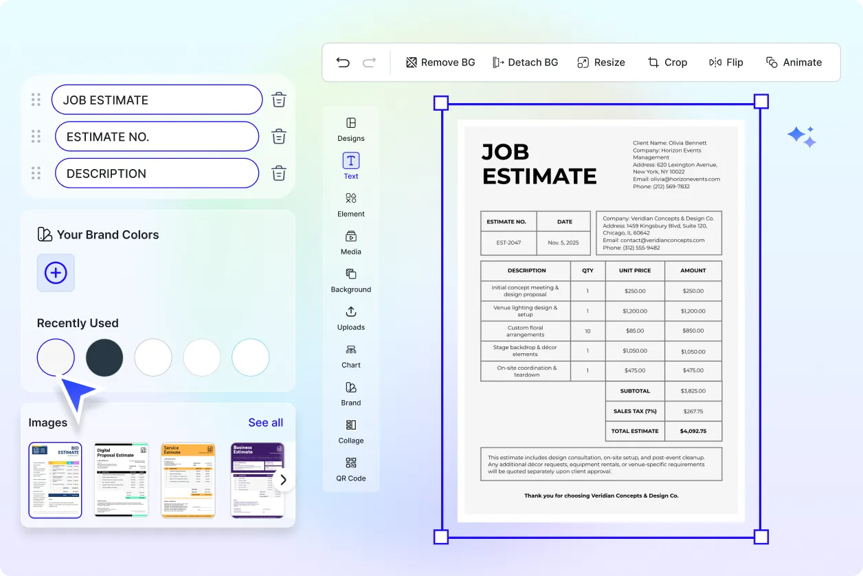 Free AI Estimate Generator, Free Estimate Maker Online Free AI Estimate Generator, Free Estimate Maker Online