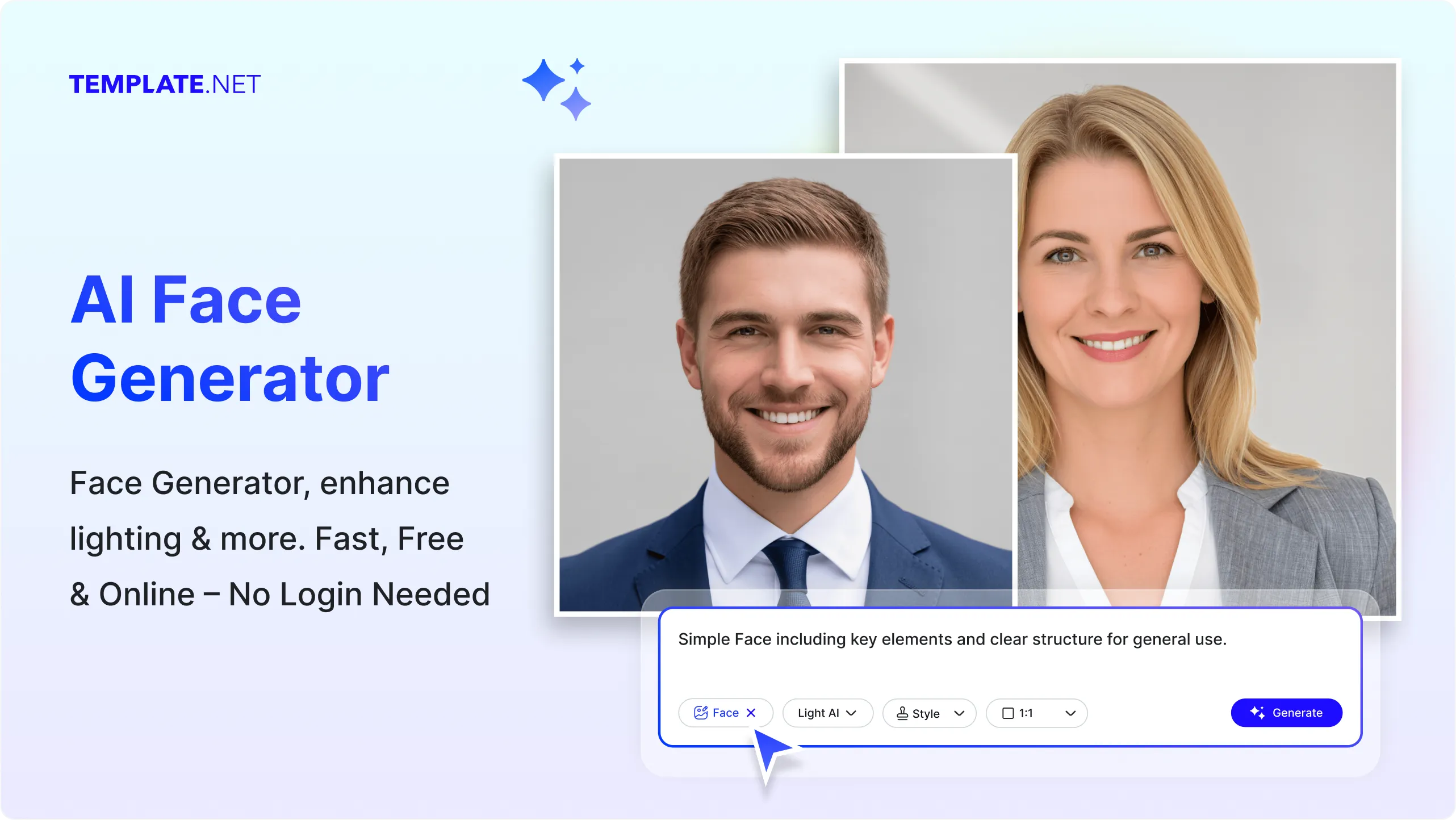 Free AI Face Generator, Create Face Images Online [ No Signup ]