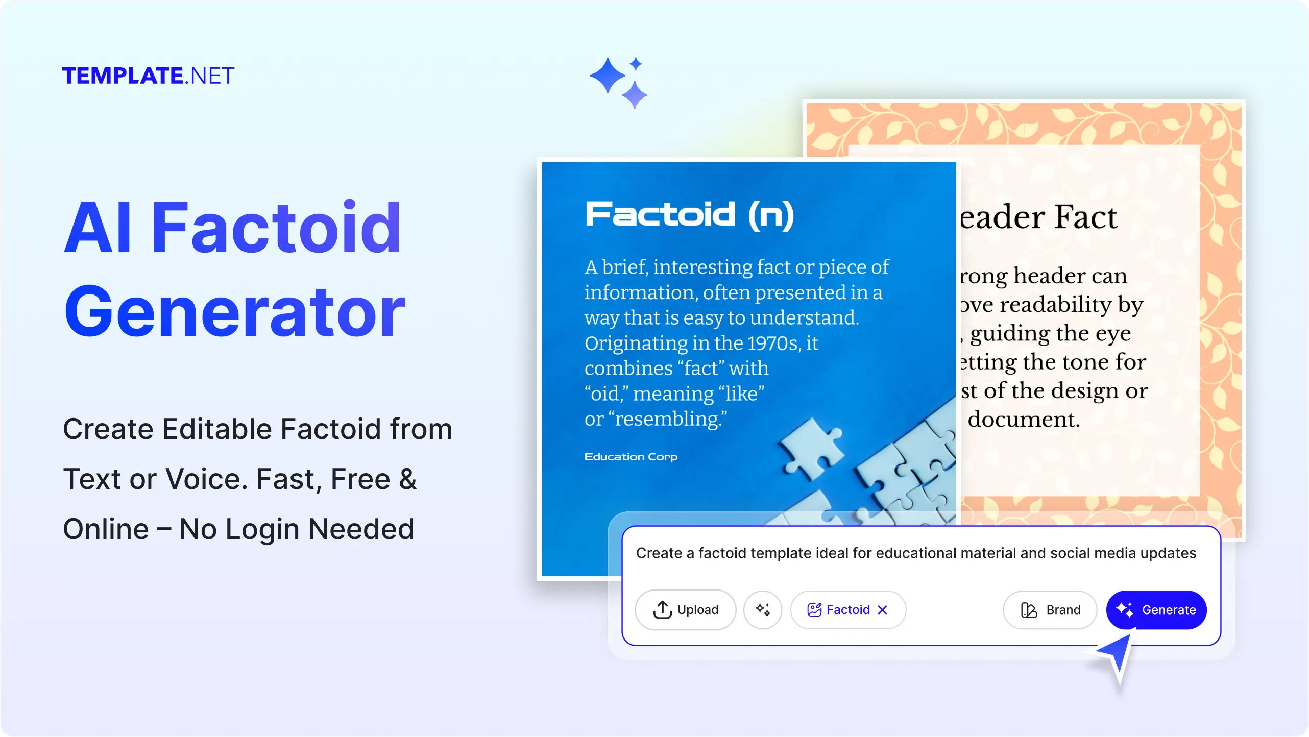 Free AI Factoid Generator, Free Online Factoid Maker