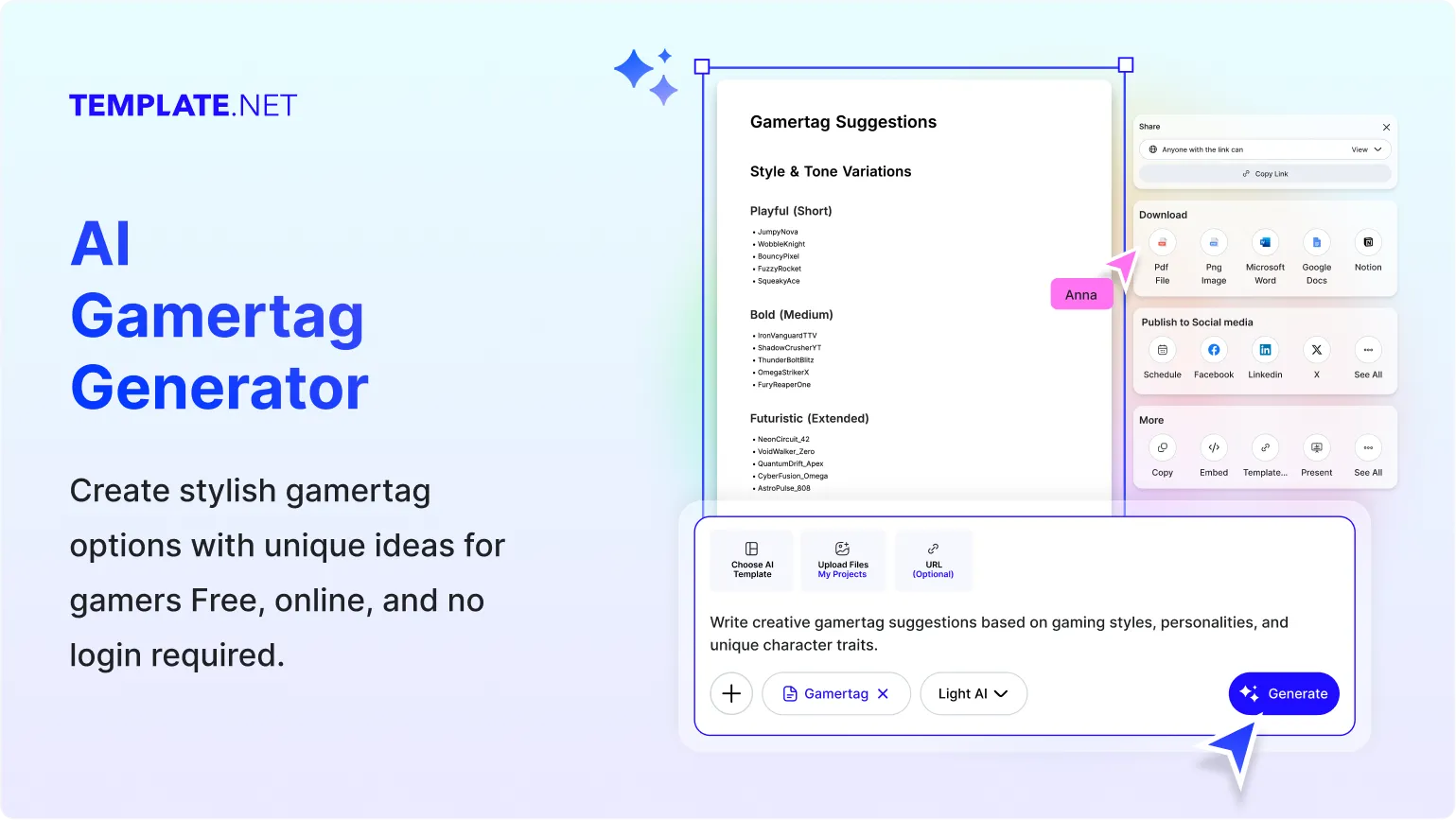 Meta Free AI Gamertag Generator Free Gamertag Maker Online [ No Signup ]