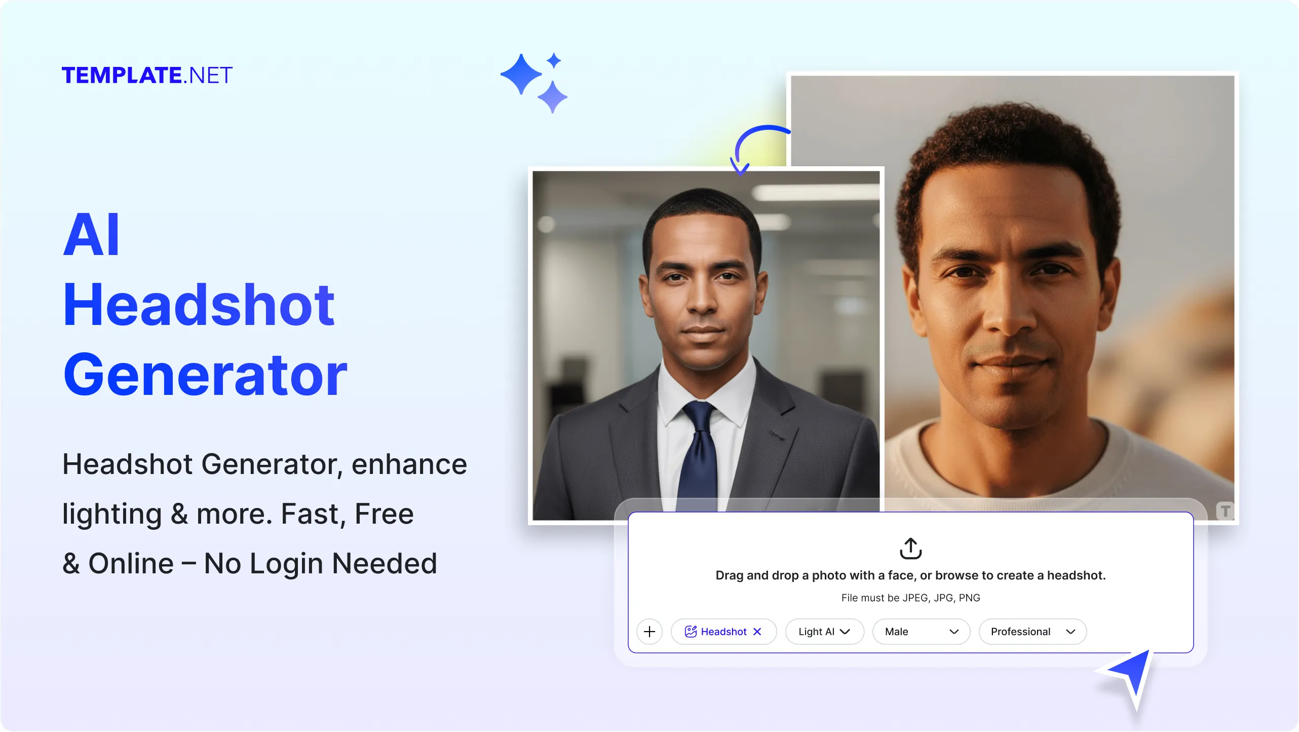 Free AI Headshot Generator, Professional Headshot Maker [ No Signup ]