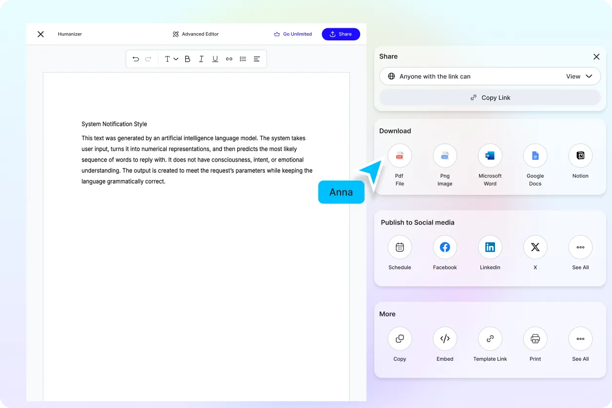 Free AI Humanizer, Instantly Convert AI Text into Human-Readable Language