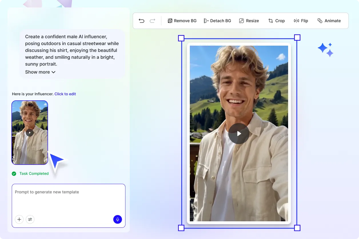 AI Influencer Generator Online – Create Professional AI Influencer Videos