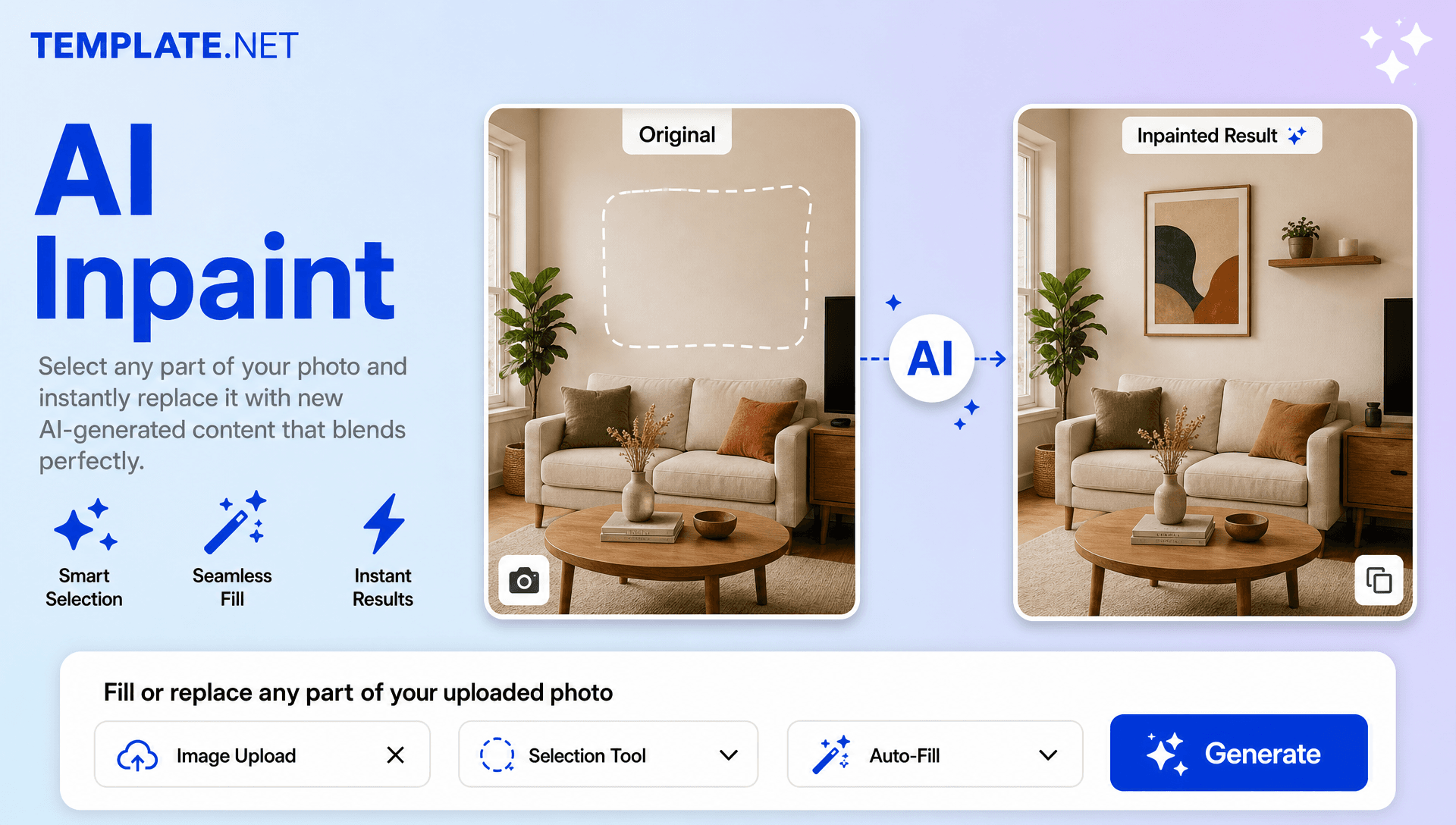 Free AI Inpainting Tool, Smart AI Image Inpainting
