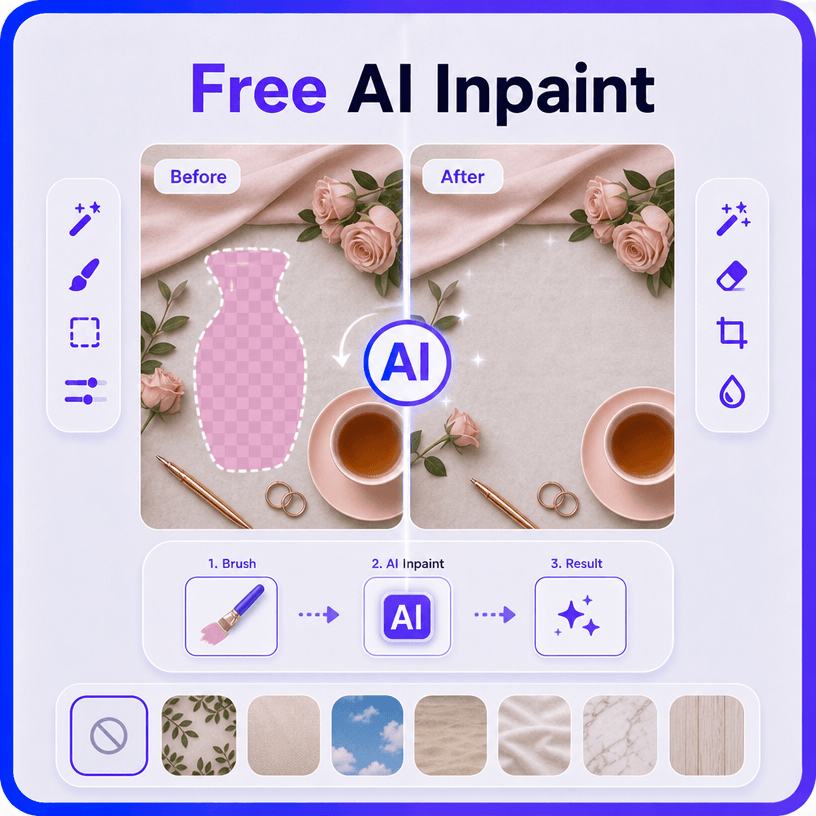 Free AI Inpainting Tool, Smart AI Image Inpainting Free AI Inpainting Tool, Smart AI Image Inpainting