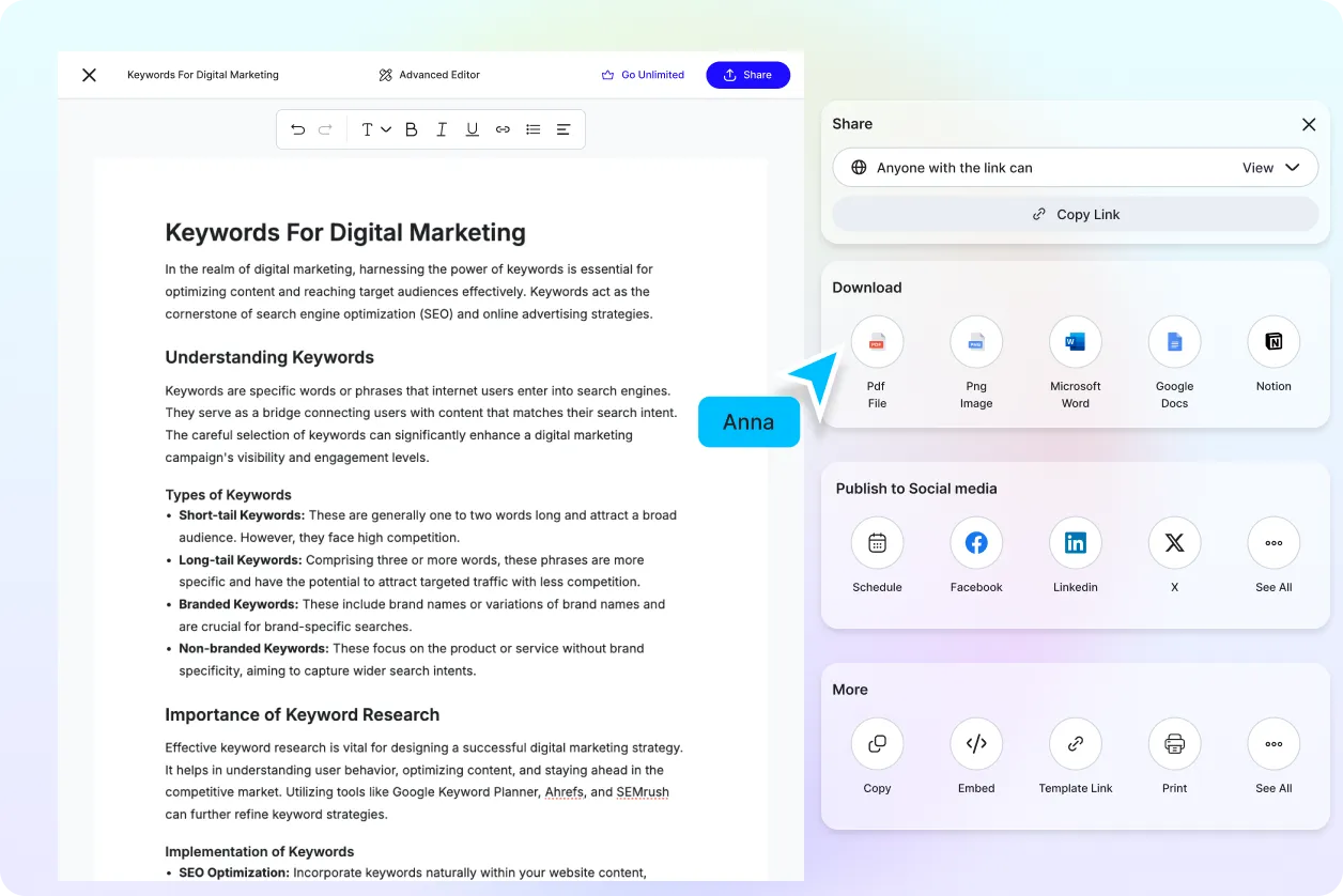 Free AI Keyword Generator, Free Keyword Maker Online