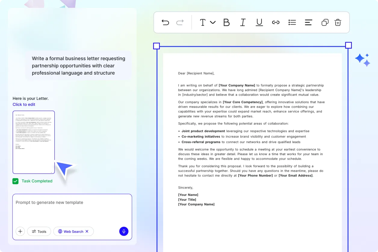 Free AI Letter Generator, AI Letter Writer Online [ No Signup ]