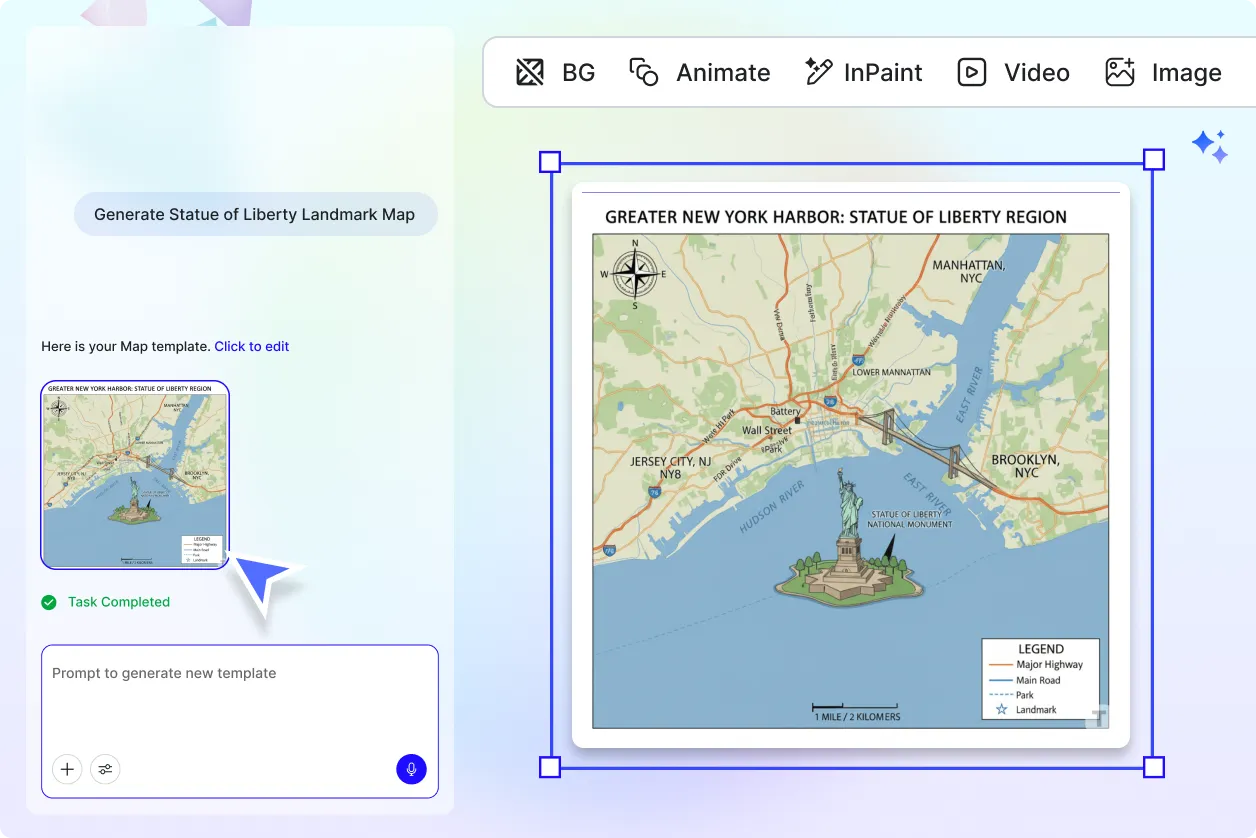 Free AI Map Generator, Create Map Images Online [ No Signup ]