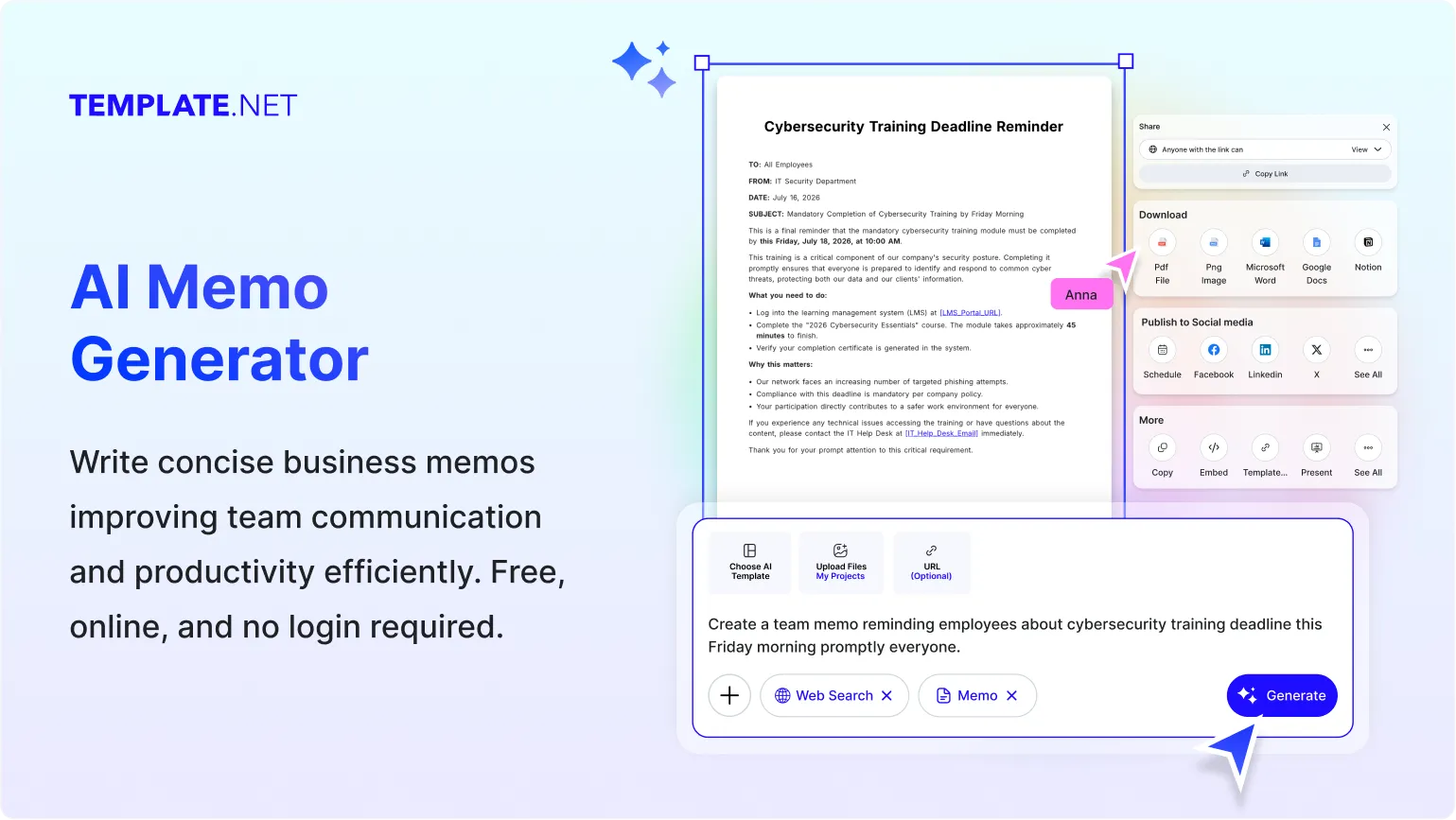 Free AI Memo Generator, Create Professional Memos Online [ No Signup ]