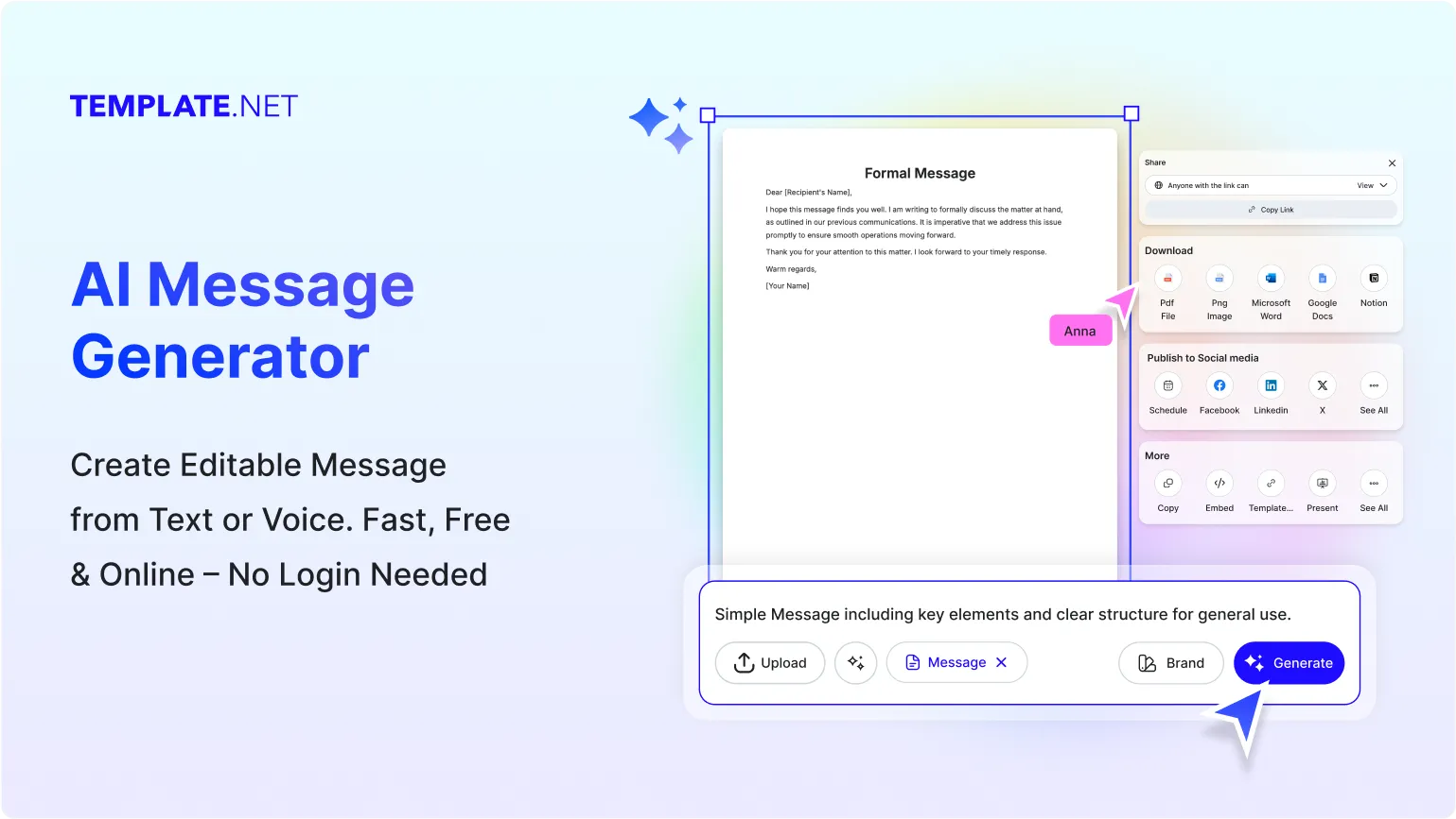  Free AI Message Generator, Free AI Message Maker Online