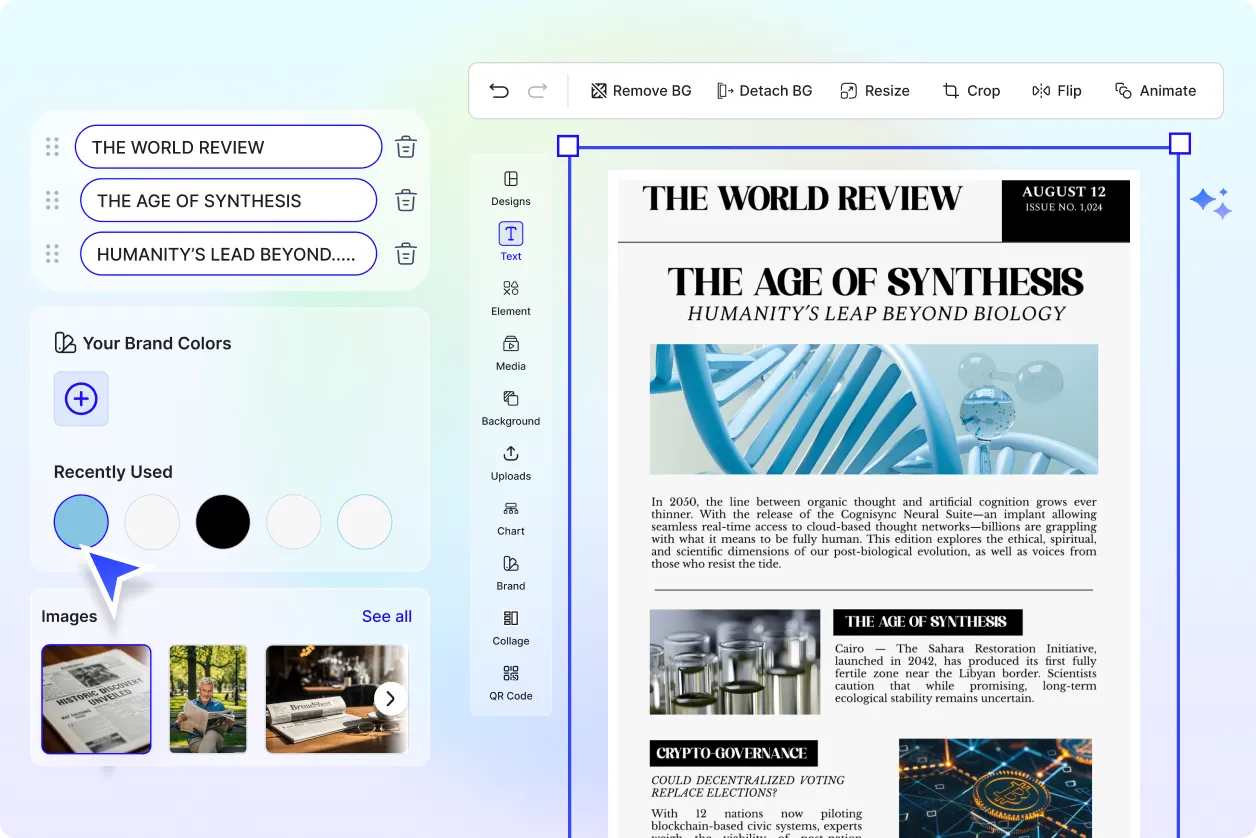 Free AI Newspaper Generator, Free AI Newspaper Maker Online