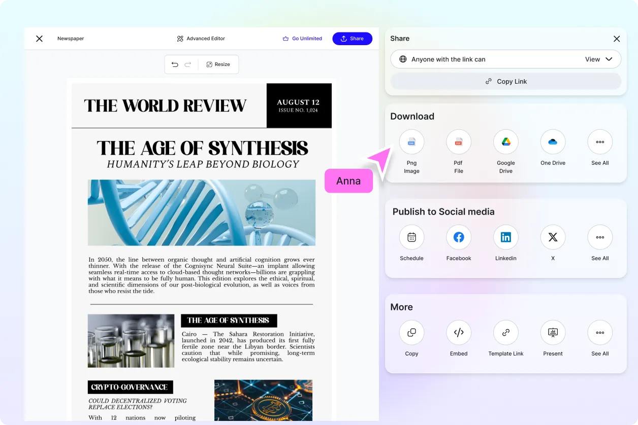 Free AI Newspaper Generator, Free AI Newspaper Maker Online