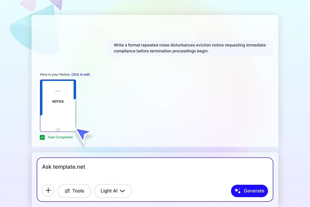 Free AI Notice Generator, Create Notices Online [ No Signup ]