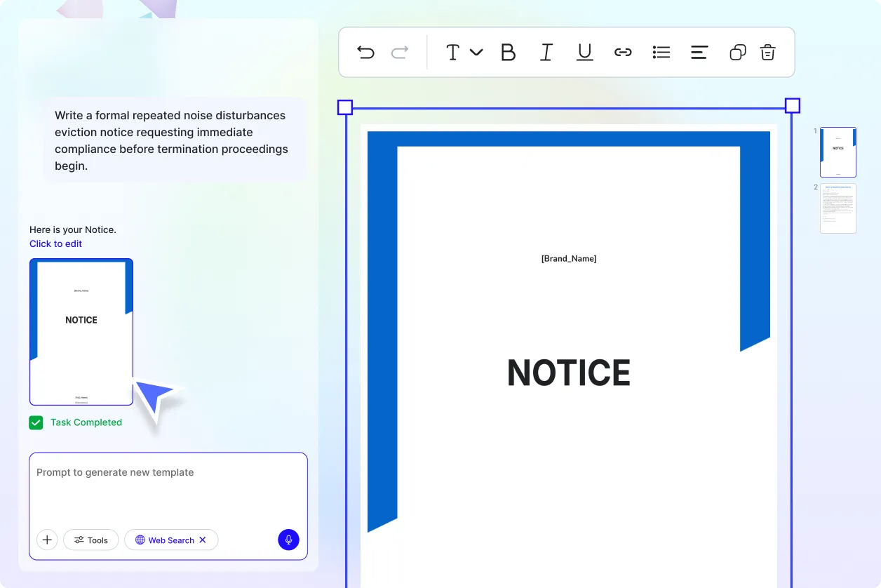 Free AI Notice Generator, Create Notices Online [ No Signup ]