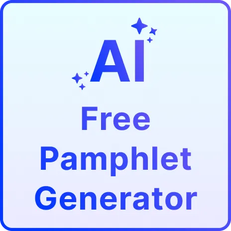 Free AI Pamphlet Generator, Free Pamphlet Maker Online