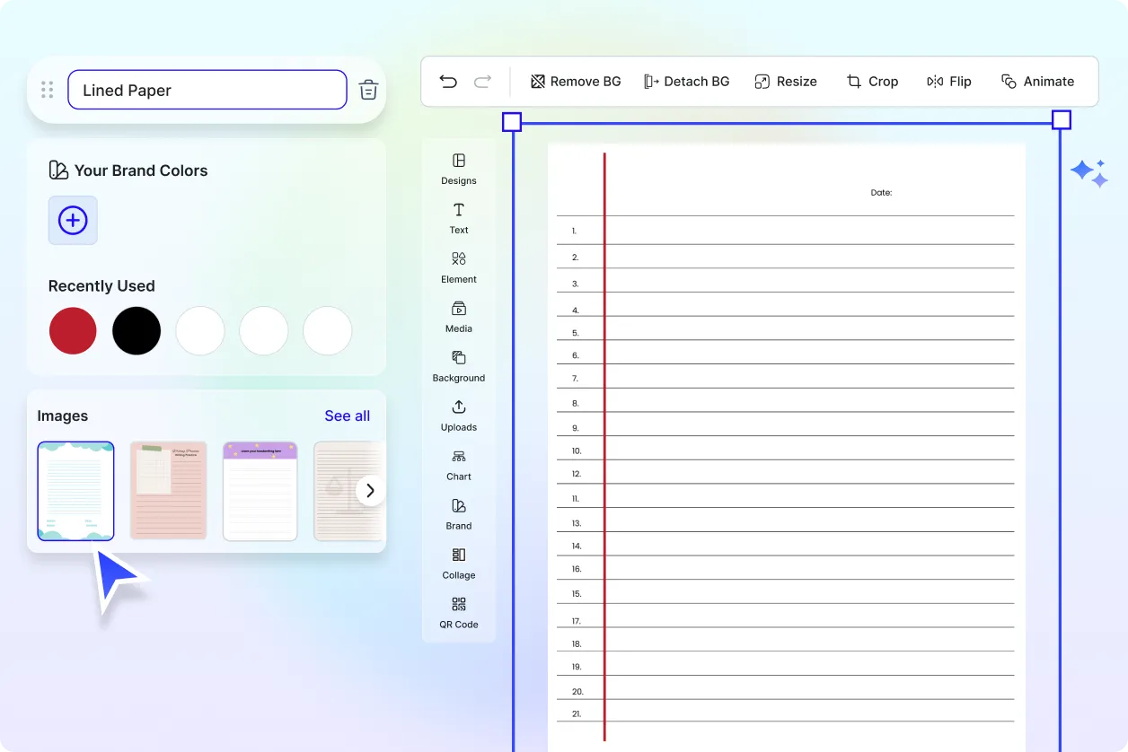 Free AI Lined Paper Generator, Free Lined Paper Maker Online