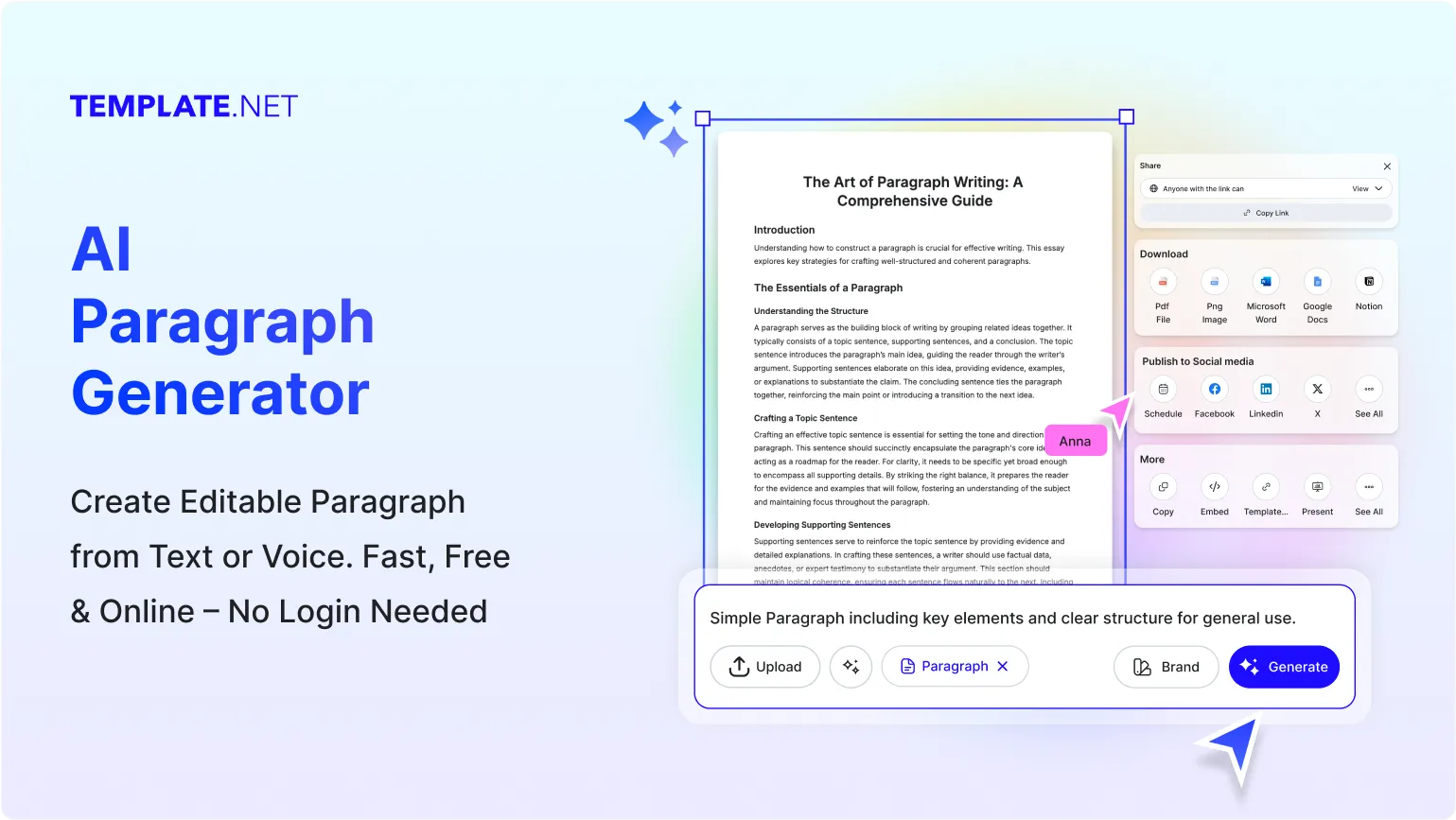 Free AI Paragraph Generator, Online Paragraph Writing Tool