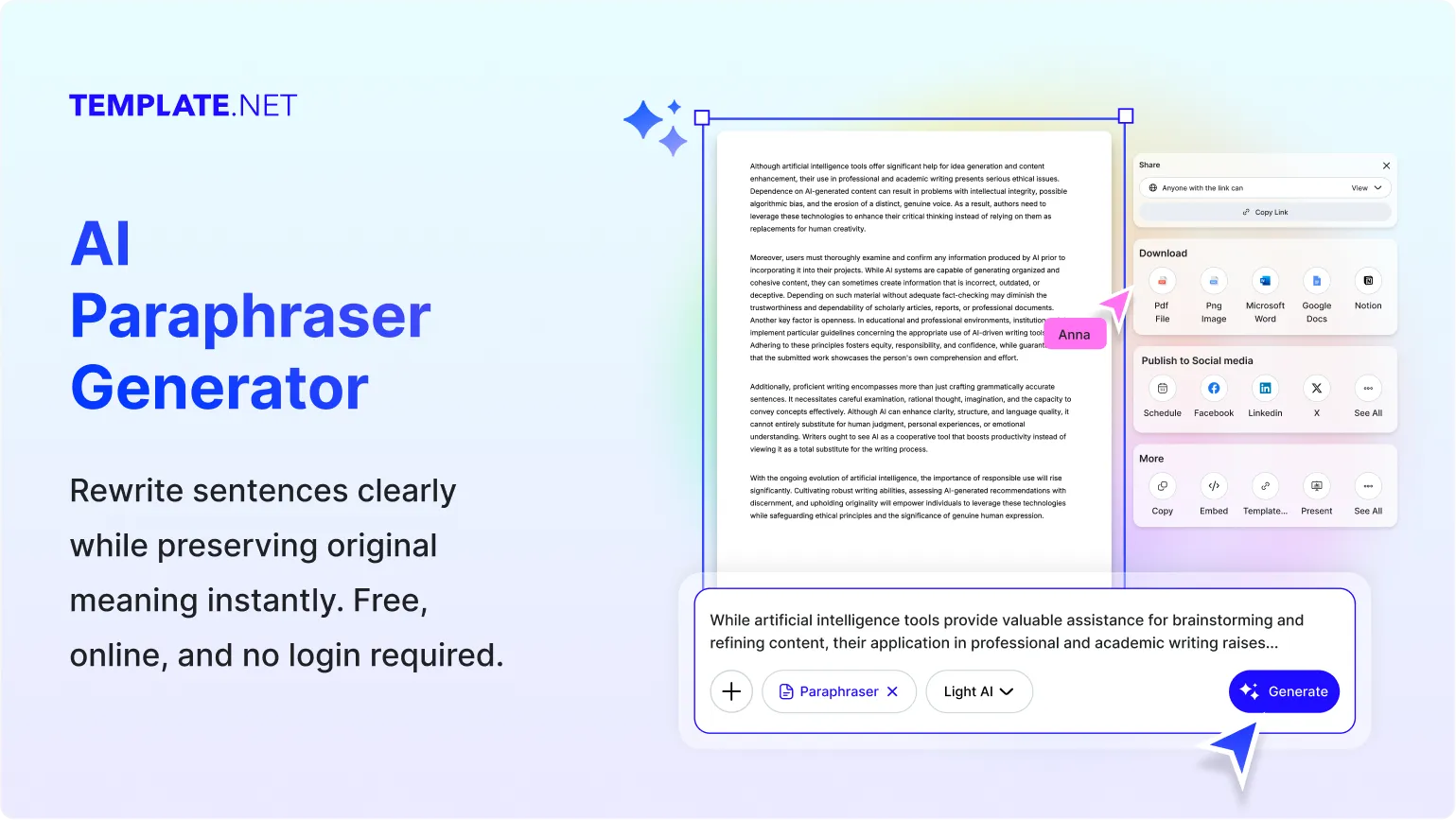 Free AI Paraphraser Generator, AI Paraphrasing Tool Online