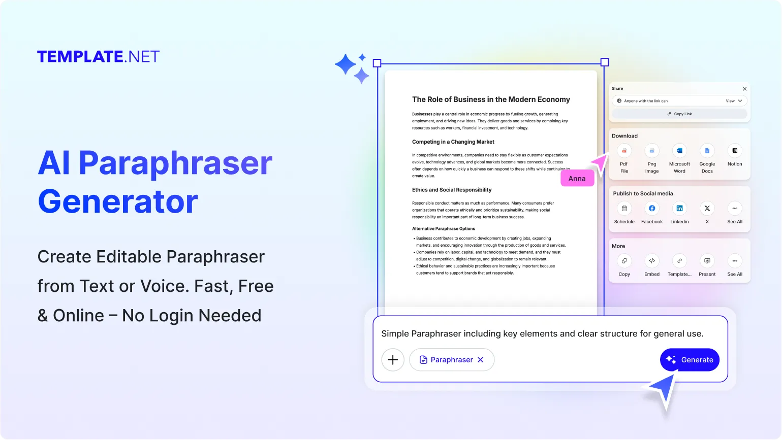 Free AI Paraphraser Generator, Rewrite Text Effortlessly Online