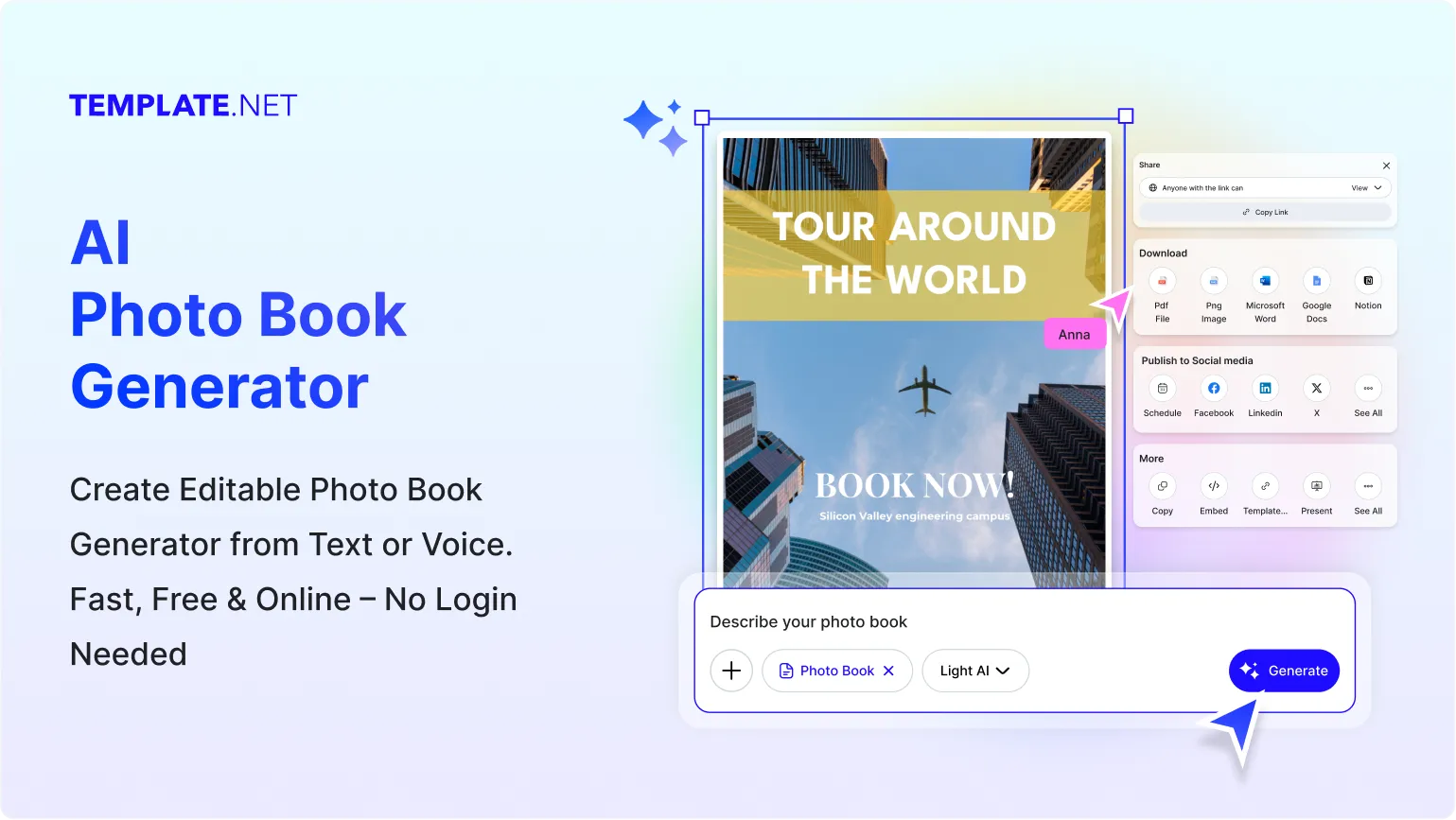 Free AI Photo Book Generator, Digital Photo Books Maker Online