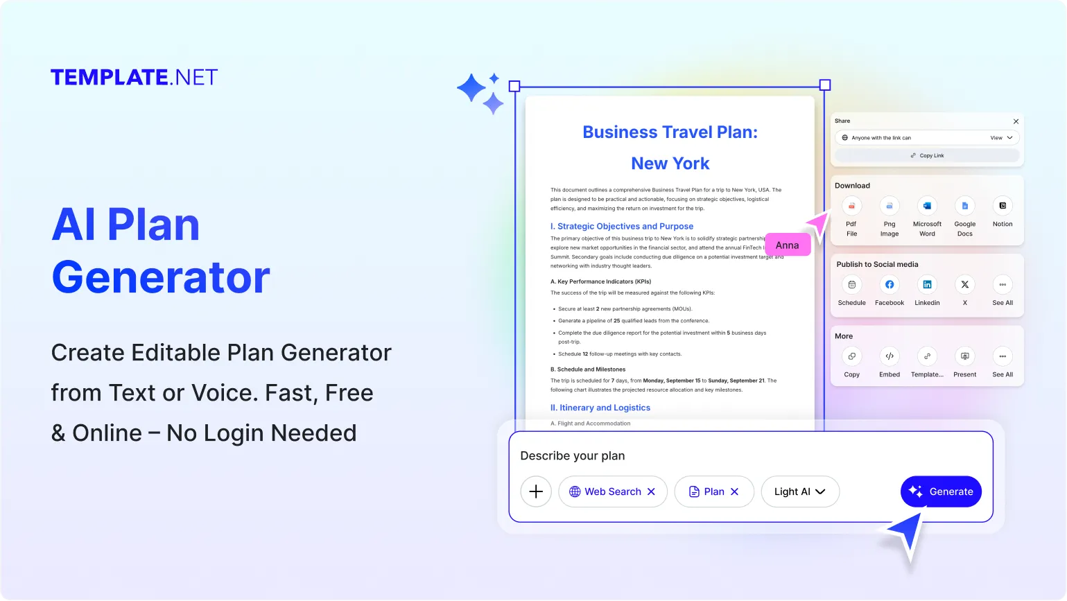Free AI Plan Generator, Free AI Plan Maker [ No Signup ]