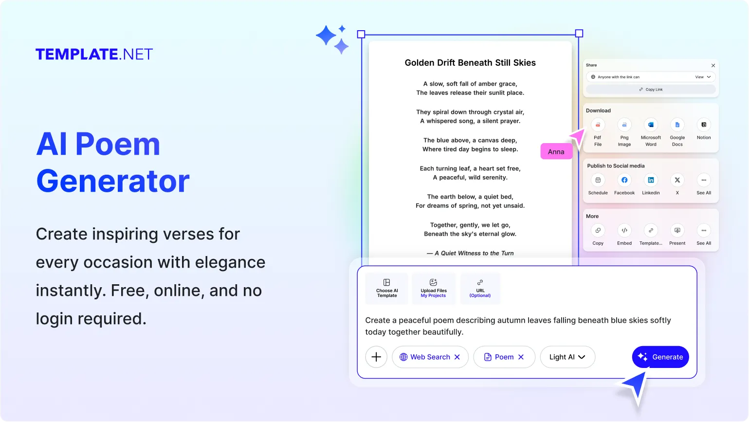 Free AI Poem Generator, AI Poetry Writing Tool Online[ No Signup ]