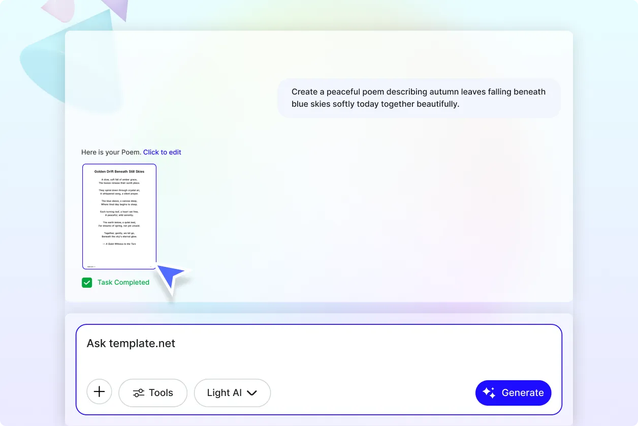 Free AI Poem Generator, AI Poetry Writing Tool Online[ No Signup ]